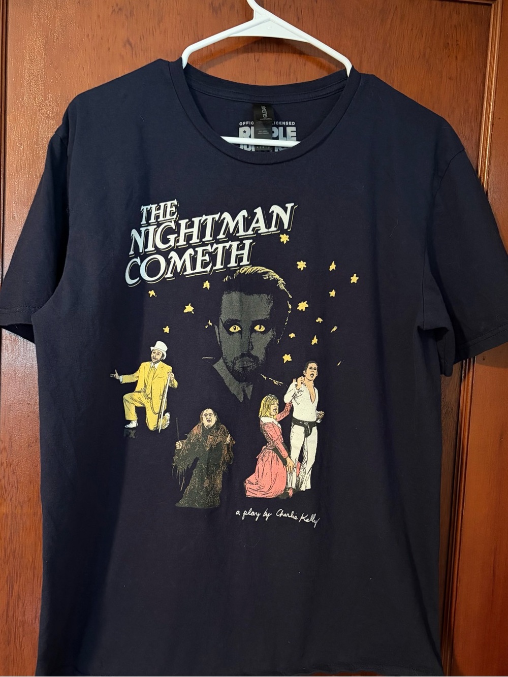 It’s Always Sunny in Philadelphia Nightman Cometh Graphic Tee - Navy, L